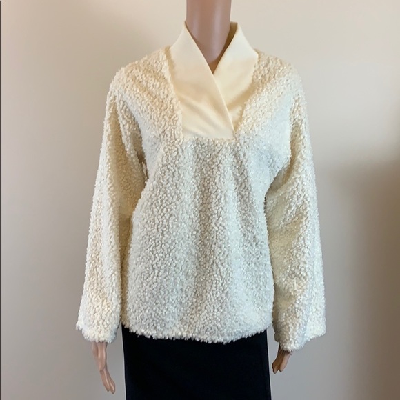 Zara ivory teddy bear sherpa sweater - Picture 5 of 8